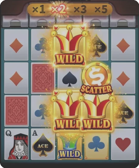 Main user interface of the Super Ace slot game